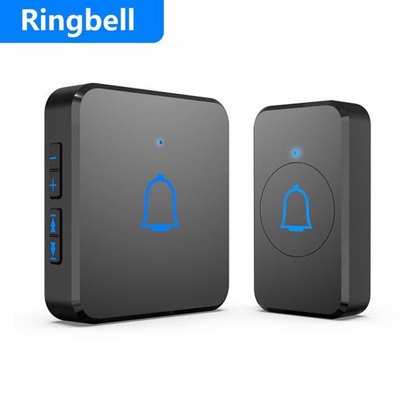 

doorbells waterproof wireless doorbell outdoor smart home door bell chime kit led flash with 56 melodies 300m house chimes receiver