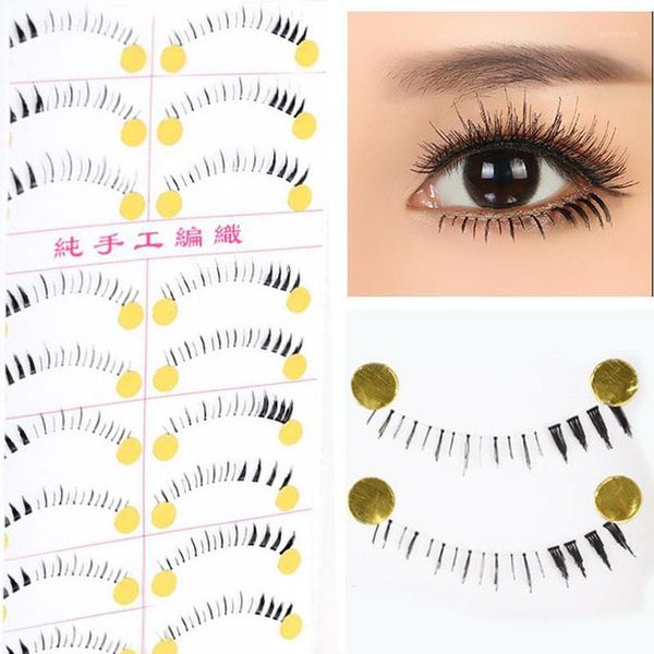 

pairs bottom eyelashes pack clear band lashes natural under false eyelash lot1
