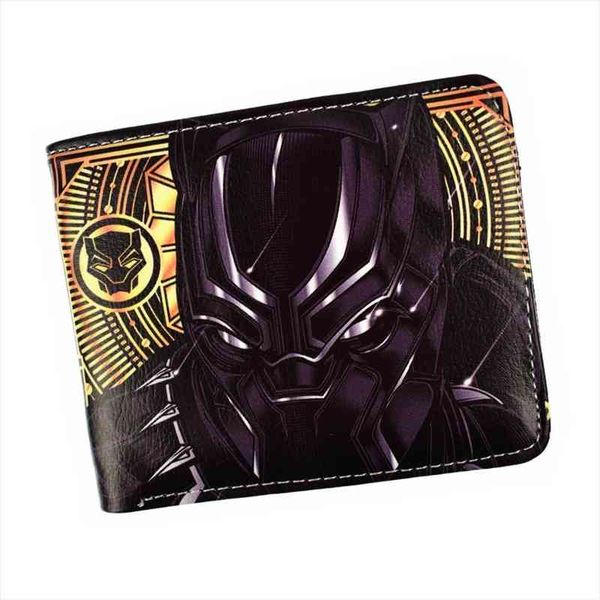 

arrival black panther wallet mens short with coin pocket zipper poucht, Red;black