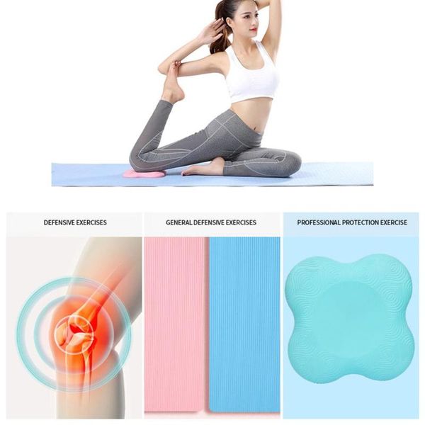 

yoga knee pads cushion mats wrist elbow protect pad for sports fitness exercise non-slip protective &, Black;gray