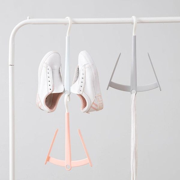 

hangers & racks creative rotatable plastic shoe rack multi-purpose household hanging drying for clothes stand
