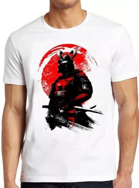 

samurai warrior spartan art graphic design cool gift tee t shirt 4249, White;black