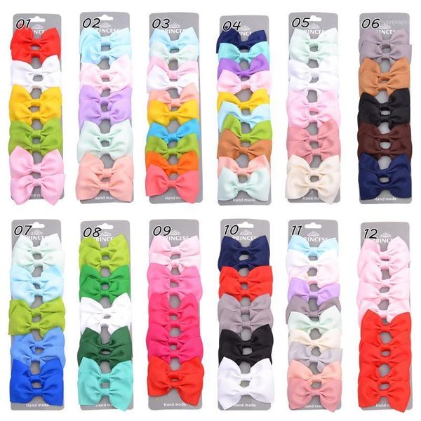 

pcs/set cute hair bows with clips baby children grosgrain ribbon hairclips hairpins barrettes kids accessorie1