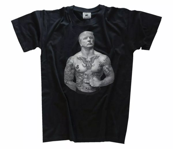 

donald trump president fu _ k the system camiseta s-xxxl, White;black