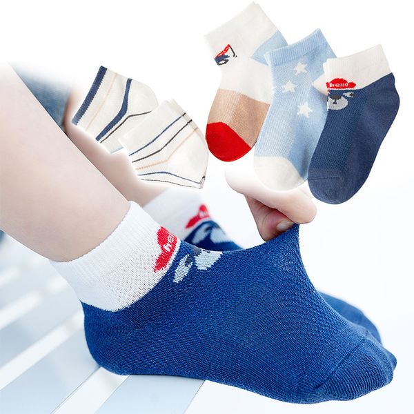 

fashion socks 2021 spring and summer japanese korean children's cotton thin mesh cartoon car baby, Black;white