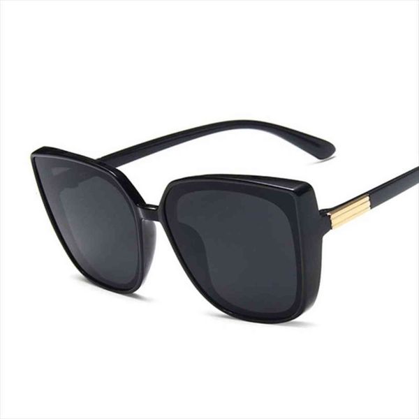 

classic cat eye sunglasses women vintage oversized gradient sun glasses shades female designer black mirror oculos de sol, White;black