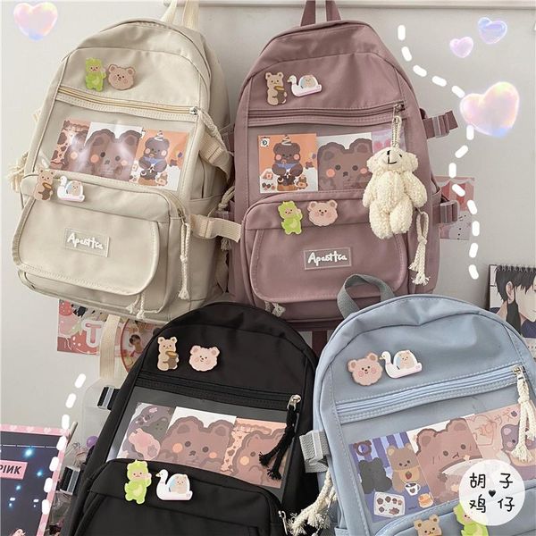 

backpack yj279 girl school bag korean harajuku ulzzang wild cute student