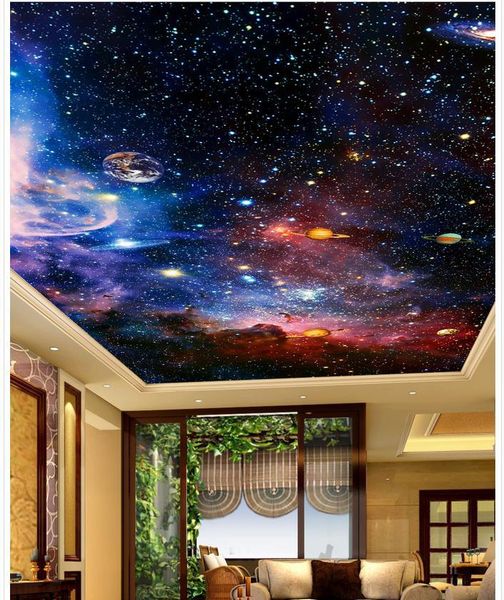 

wallpapers 3d wallpaper mural star modern for living room murals ceiling wall decoration parded papel