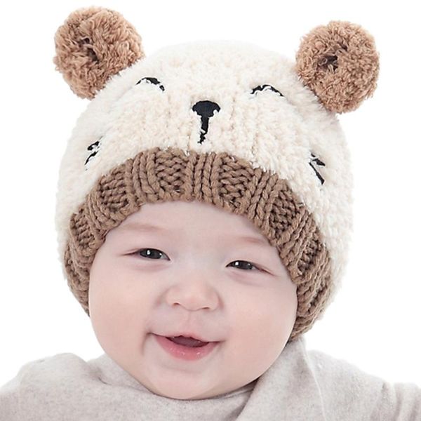 

caps & hats 2021 fashion cute baby childs toddlers kids boys girls knitted children's lovely spire soft autumn winter warm hat, Yellow