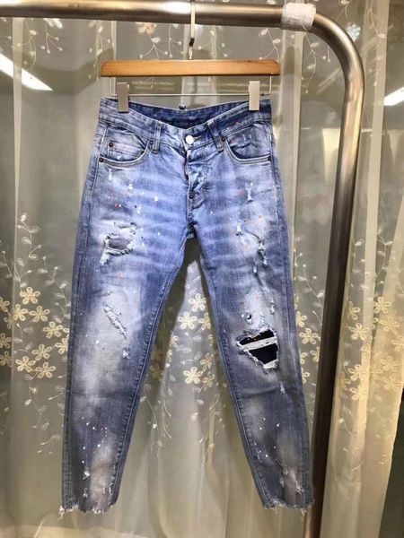 

women's jeans dsenqi women ripped for skinny pants womens outwear 3393, Blue