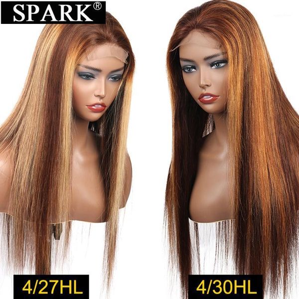 

highlight brown 13x4 lace frontal wig brazilian straight ombre 4x4 closure 100% human remy hair front wigs1, Black;brown
