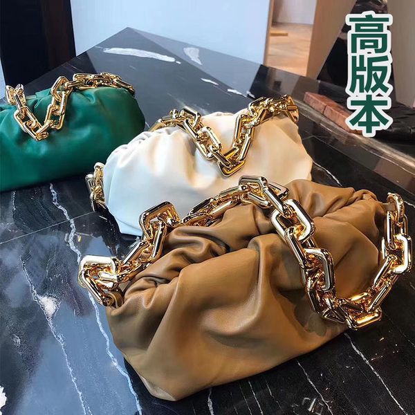 

enetas bottega cloud chain ins super fire song hye same underarm bag leather handle one shoulder designer handbag wan