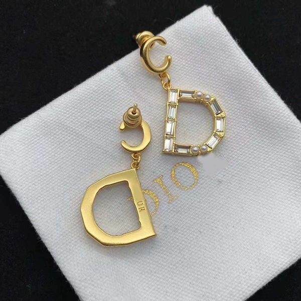 

/ jewelry letter fashion designer luxury d family earrings cd dijia, Red;brown