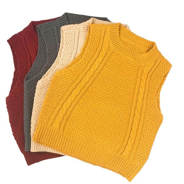 

cardigan spring autumn 2021 baby boys girls knitted pullover waistcoat sweaters children vest cotton, Blue