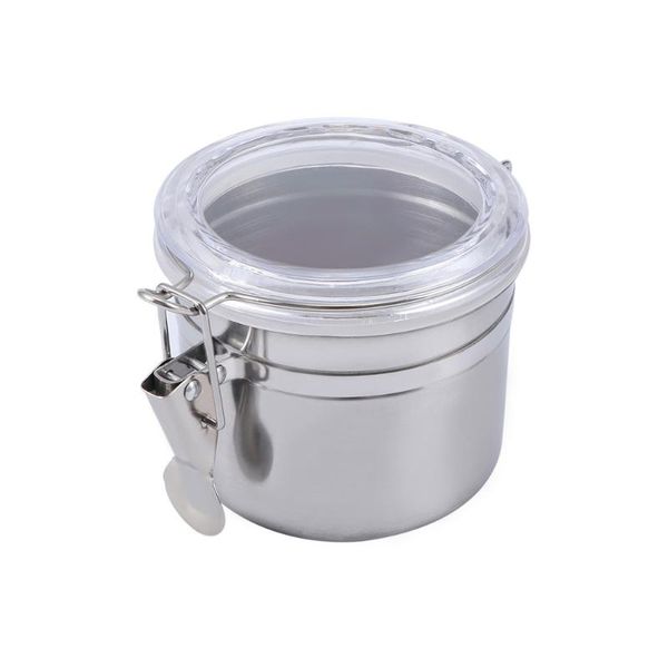 

storage bottles & jars stainless steel airtight sealed canister coffee flour sugar container holder can