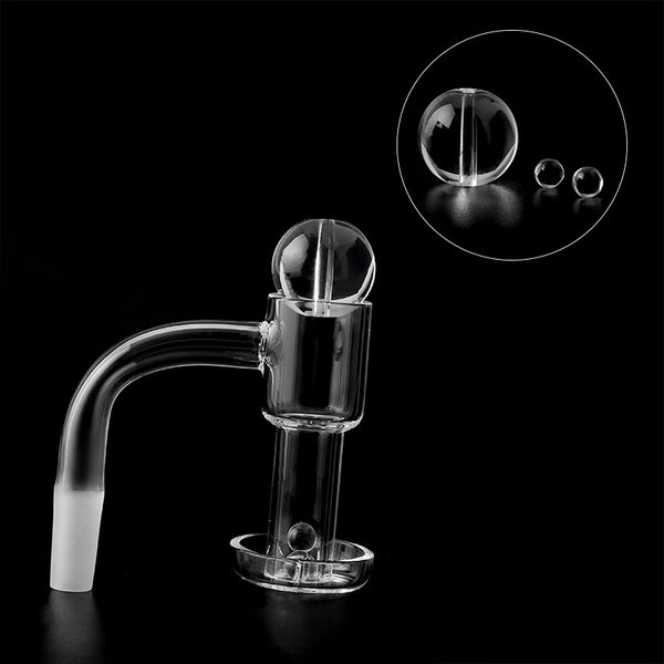 Alta qualità Flat Top Terp Slurper Smoking Quartz Banger con vetro Bubble Carb Cap Marmo Perle Balls 20mmOD Maschio Femmina Chiodi per acqua Bong Dab Rigs