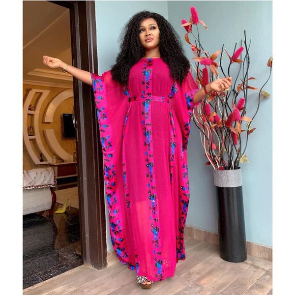 

ethnic clothing style african dress for women oversize abaya dubai kaftan bangladesh gown africa dashiki muslim caftan chiffon robe jilbab, Red