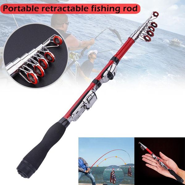 

portable fishing pole small size hard rod for sea lake xd88 boat rods