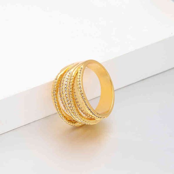 

band rings finger cross female fashion diamond open exaggerated jewelry, Silver