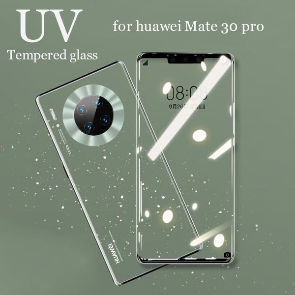 Nano Liquid Curved Curve Colla Proteção de vidro temperado temperado para Huawei Mate 30 20 Pro P30 P20 Lite Protetor de protetor celular Protetores de telefones celulares