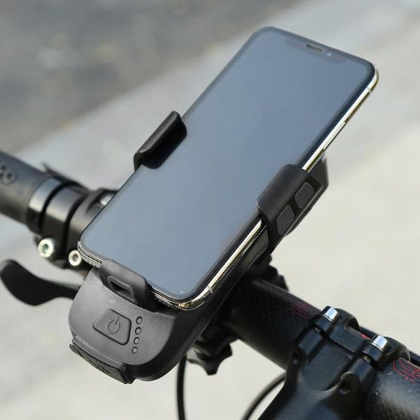 

waterproof bike front with horn bracket mountain bicycle phone holder headlight set accessories lights
