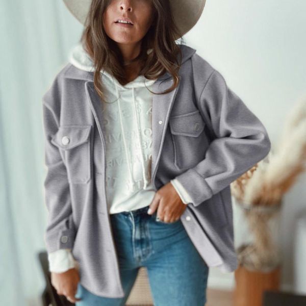 

fashion casual women coats chaqueta mujer autumn parkas jackets basic casaco feminino elegant coat woman clothes harajuku women's wool, Black