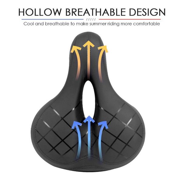 

bike saddles mtb bicycle saddle seat big buthicken comfortable memory foam cushion double absorption mountain road