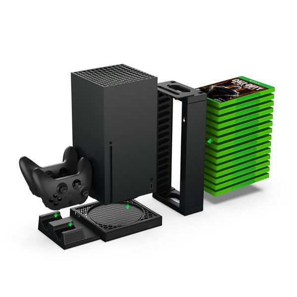 

game controllers & joysticks for xbox seriesx vertical cooling stand dual controller station chargers storage charging dock cooler fan serie