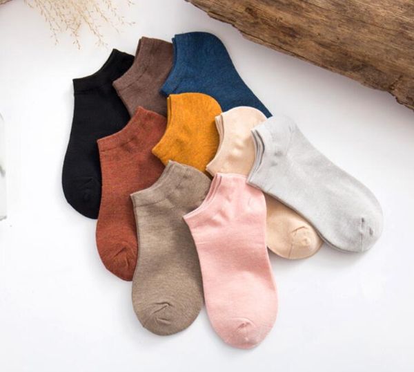 

very good spring and summer newly bamboo fiber boat sock men's socks fnw044a fashion thin candy color couple sockings, Black