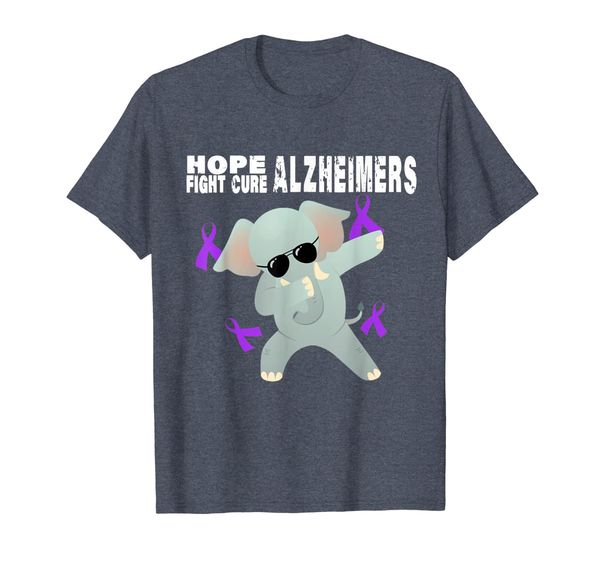 

Hope For A Cure Alzheimers Elephant Ribbon Shirt, Mainly pictures