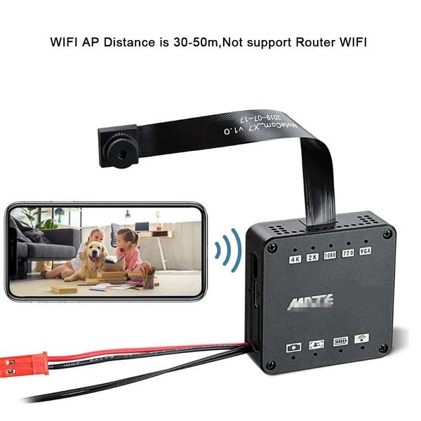 Real 16MP 4K Profissional WiFi AP P2P Mini 2K Módulo de Câmera Micro DV Voz Recorder DIY Controle Remoto Camcorder