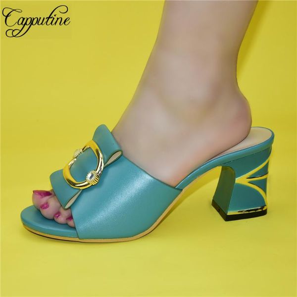 

fashion water green women's high heel wedding shoes party pumps african femmes chaussures slippers 89-18 height .5 cm, Black