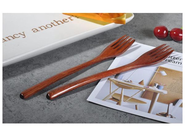 

forks 2021 wooden fork bamboo kitchen cooking utensil tools soup-teaspoon tableware children ice cream tools#60