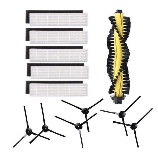 

-replacement accessory kit is suitable for ilife a4 robot vacuum cleaner parts, main brush hepa filter side brush,12pcs cleaners