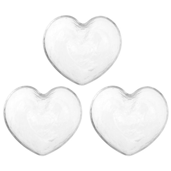 

bowls 3pcs glass dessert containers salad serving (transparent)