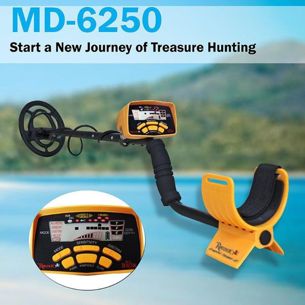 

md6250 lcd handheld metal detector easy installation high sensitivity accuracy detecting tool treasure finder detectors