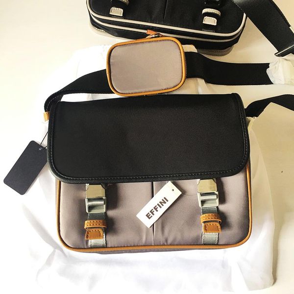 

32cm 26cm mens crossbody messenger luxurys designers bags 2021 fashion waterproof nylon genuine cowhide leather men satchel lapshoulder bag