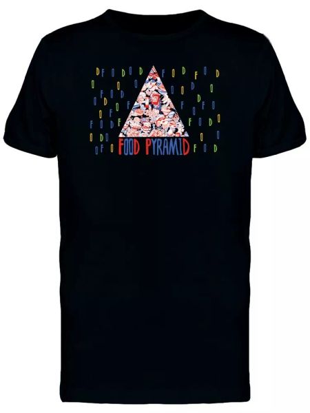 

Food Pyramid Doodle Tee Men's -Image by Shutterstock, White;black