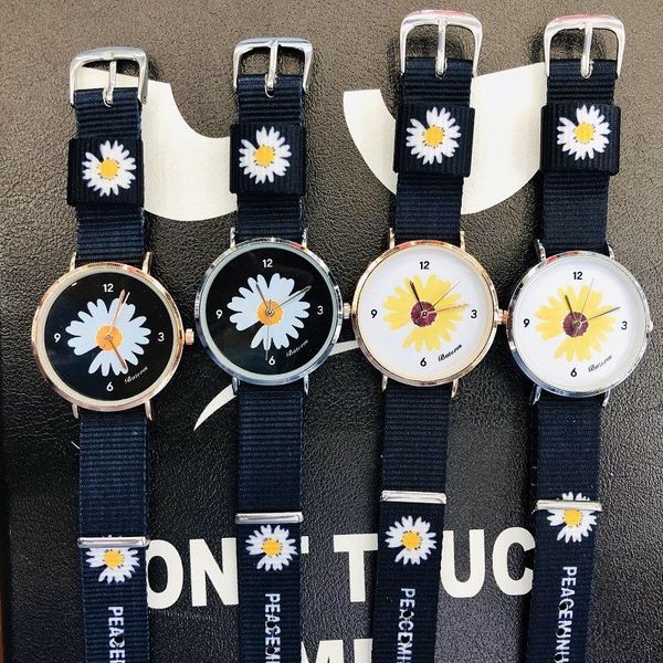 

style online celebrity little daisy ch ins-style ultra-thin korean-style women's student's simple quartz gd c wristwatches, Slivery;brown