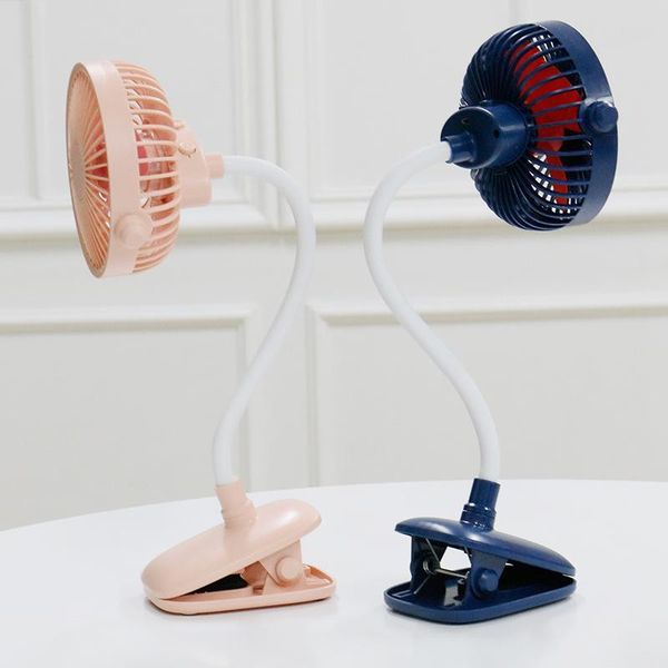 

electric fans portable small fan clip usb charging deskmini with colorful night light