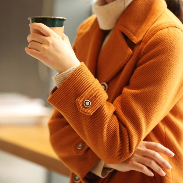 

women's wool & blends winter coat women manteau femme abrigo mujer coats casaco feminino plaszcze damskie bayan mont hiver 2021, Black