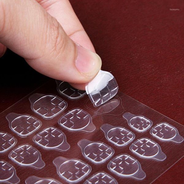 

double side nail glue sticker false jelly gel tape self-adhesive adhesive tapes art decorations 10 sheets 240pcs1, Black