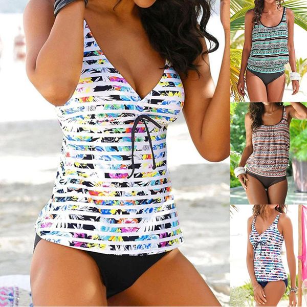

swimwear 2021 swimsuit women plus size tankini sets swim vintage beach wear bathing suits female bandage monokini suit one-piece