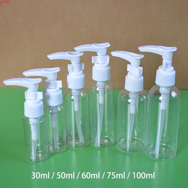 30 ml 50 ml 60 ml 75 ml 100 ml Leere Plastikpumpenflasche Shampoo Latex Körpercreme Deodorant Verpackungsbehälter Kostenloser VersandGute Menge