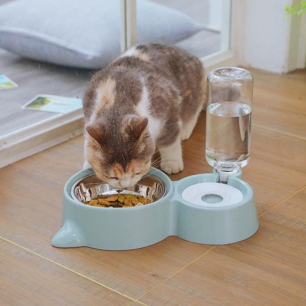 

cat bowls & feeders pet bowl water automatic dispenser bottle storage dog kitten feed container feeder puppy supplies accessory