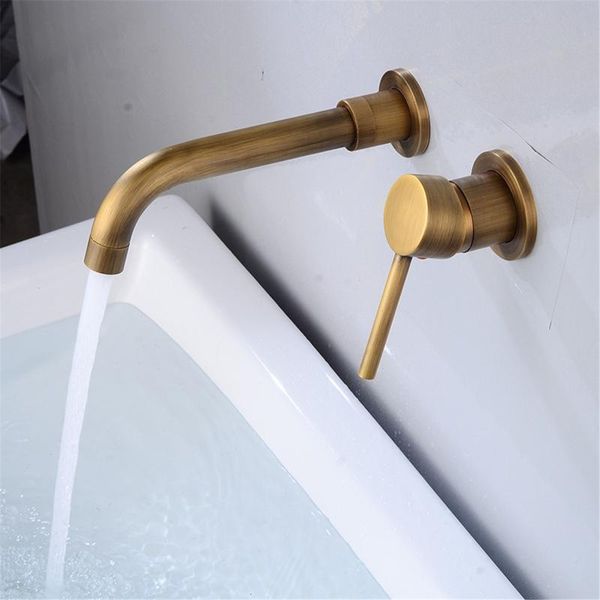 

modern wall-mount mixer tap bathroom sink faucet swivel wall spout bath faucets
