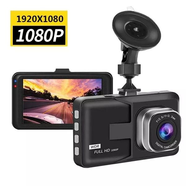 

car dvr full hd 1080p dash cam video recorder driving for front and rear recording night wide angle dashcam single lens car dvr