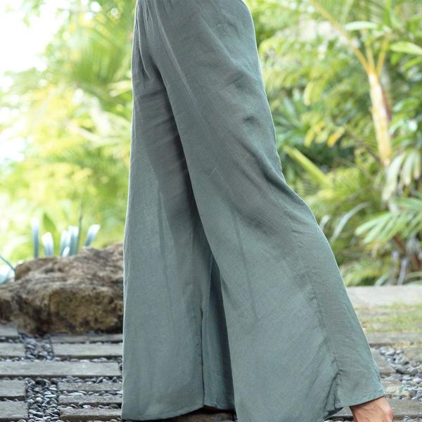 

women loose solid pants oversize womens casual linen harem baggy wide leg long trousers ladies women's & capris, Black;white
