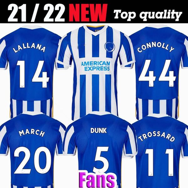 

21/22 hove albion soccer jerseys dunk connolly maupay trossard football shirt lallana jahanbakhsh murray propper man uniform, Black;yellow