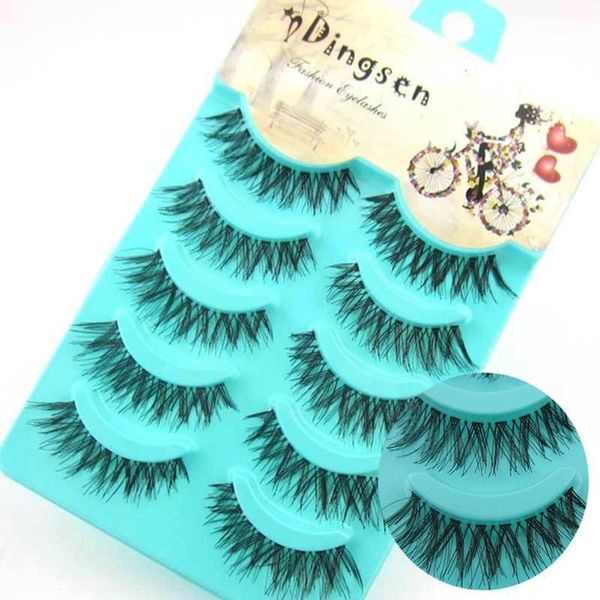 

false eyelashes 5 pairs mink waterproof lasting eyeliner extension magnet makeup drop v6f3